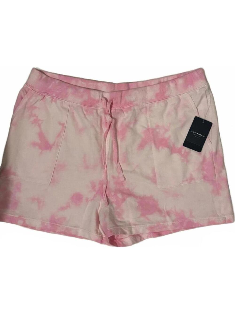 Lucky brand pink/white tie dye shorts size M. NWT